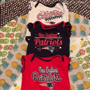 NE Patriots onesies